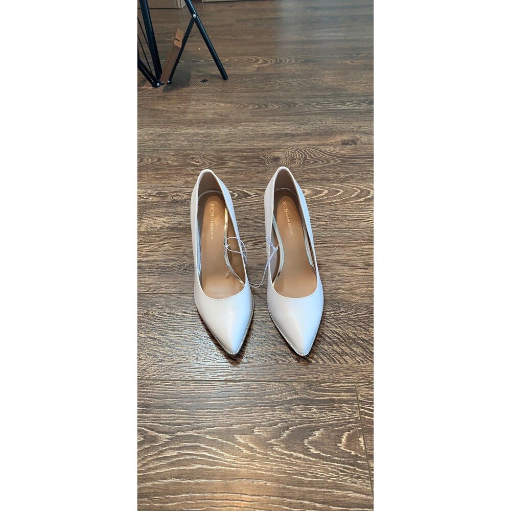 BCBG White Stilettos NWT